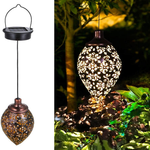 Solar LED Lantern Garland – Waterproof Hanging Outdoor Fairy Lights