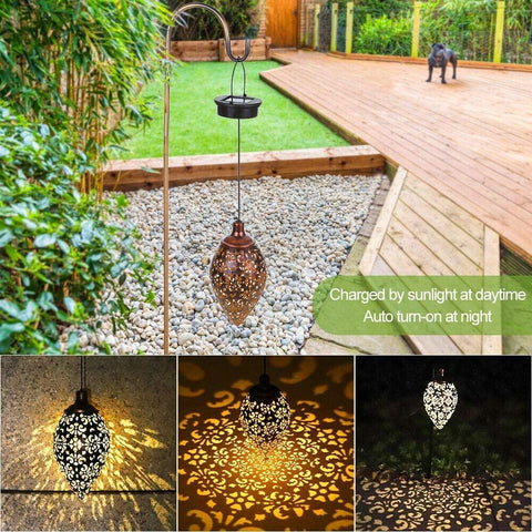 Solar LED Lantern Garland – Waterproof Hanging Outdoor Fairy Lights