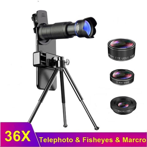 Dragon 36X Mobile Phone Lens Kit with Tripod – Perfect for Clear, Stable Photos