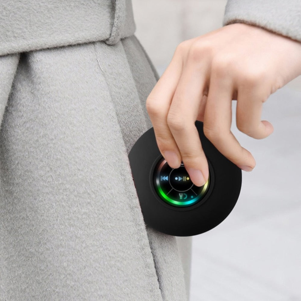 Mini Waterproof RGB Bluetooth Speaker – Portable with Colorful Lights