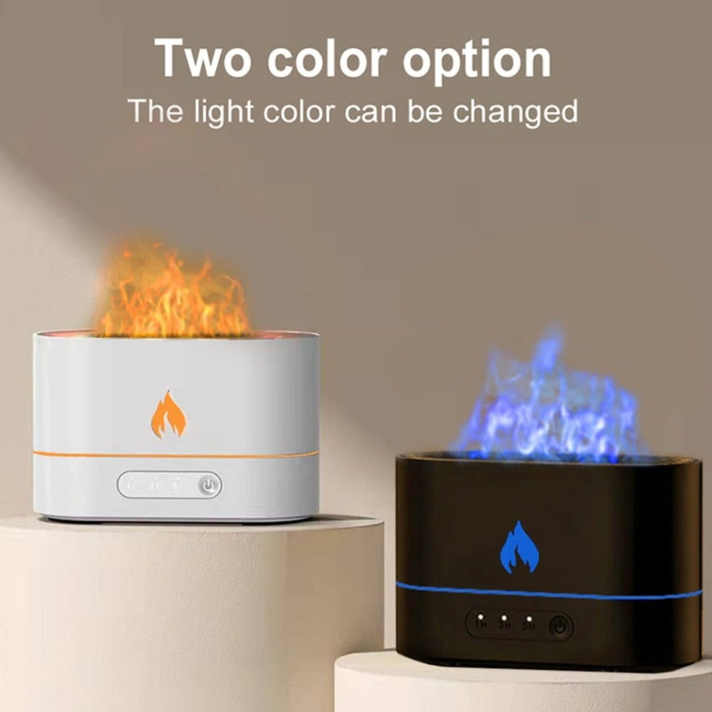 Essential Oil Diffuser with Flaming Effect and Timer – Aromatherapy