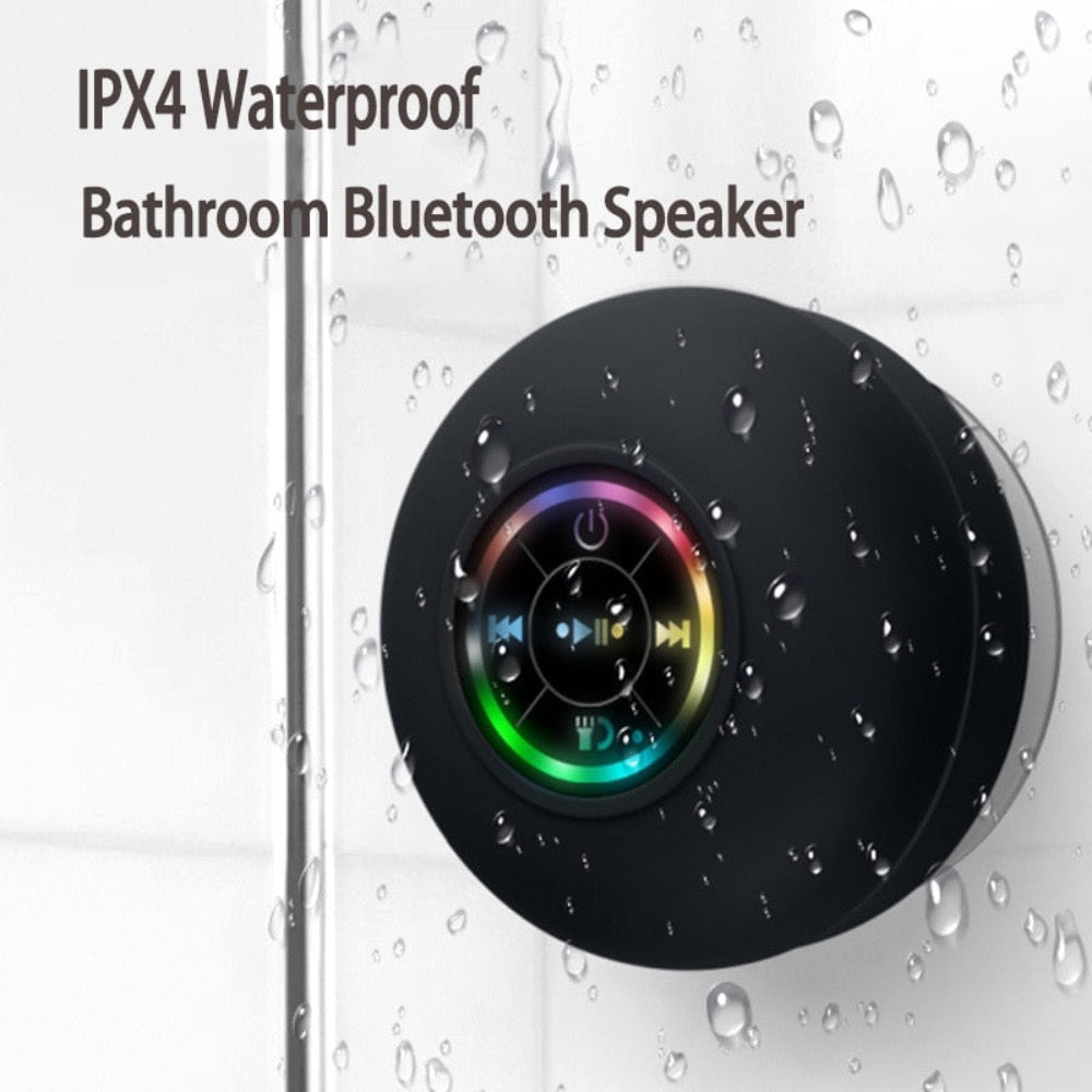 Mini Waterproof RGB Bluetooth Speaker – Portable with Colorful Lights