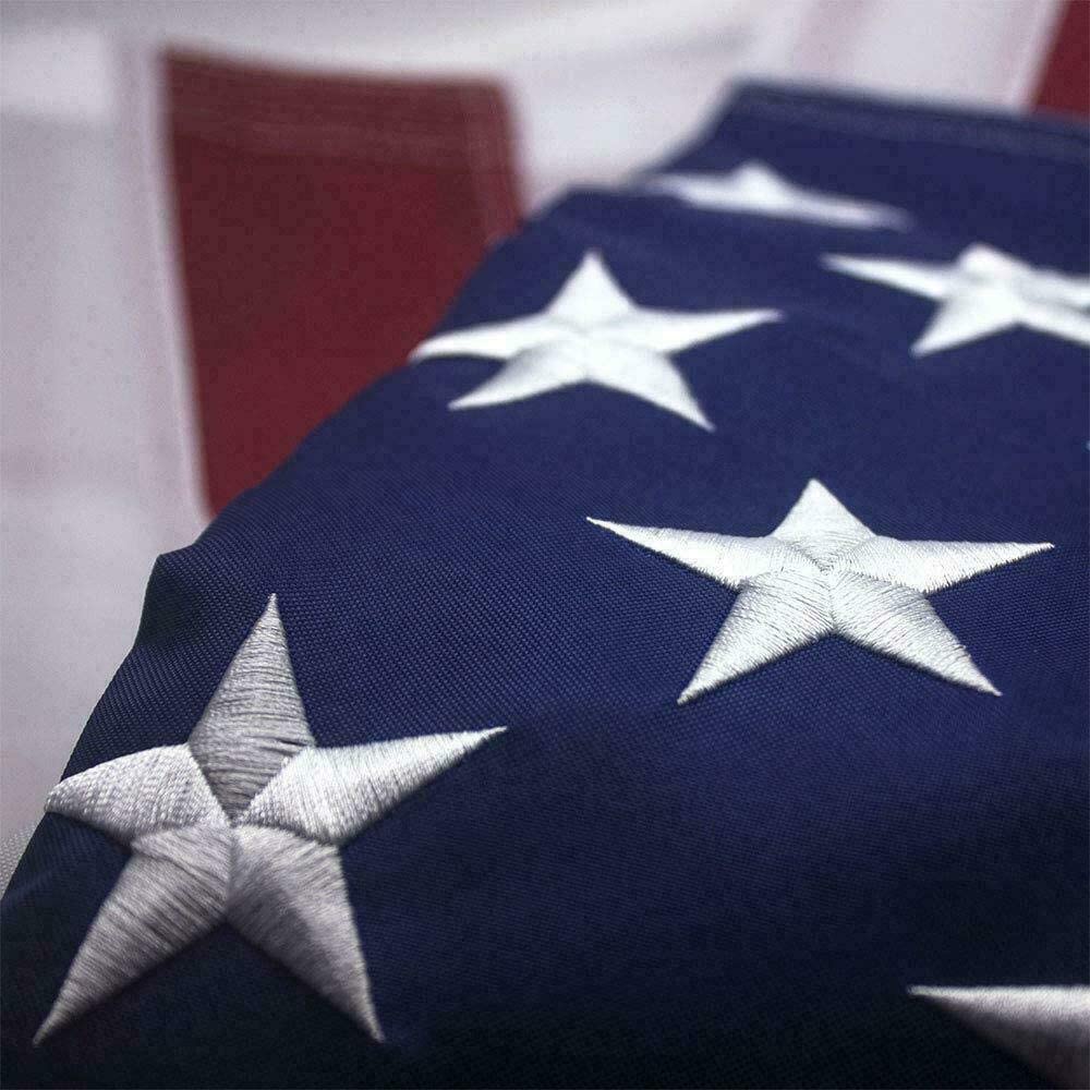 American Flag Outdoor Heavy Duty - Embroidered Stars