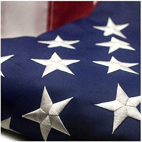 American Flag Outdoor Heavy Duty - Embroidered Stars